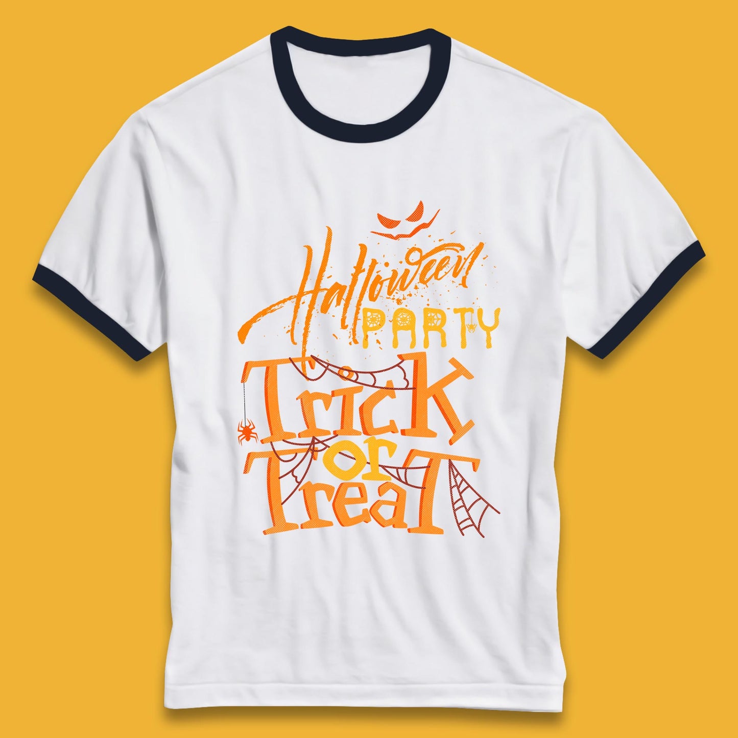 Happy Halloween Trick Or Treat Horror Scary Spooky Vibes Ringer T Shirt