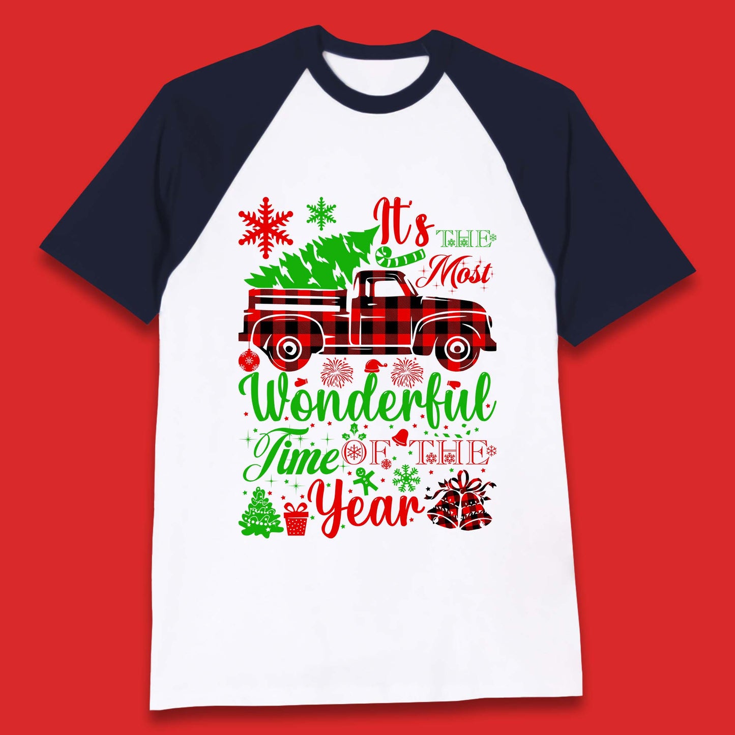 Wonderful Time Of The Year Christmas Baseball T-Shirt