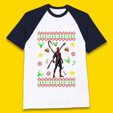 Spiderman Christmas Baseball T-Shirt
