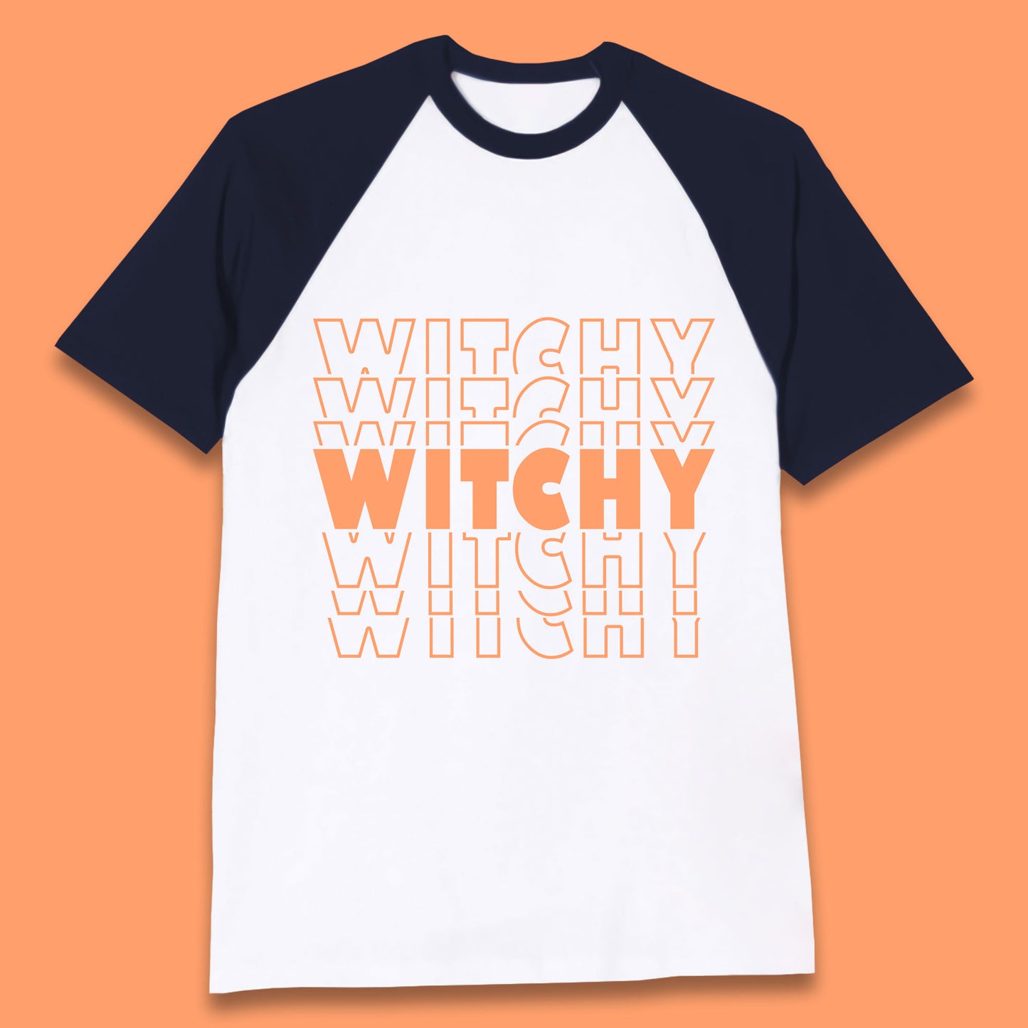 Witchy Halloween Witches Spooky Witch Vibes Witchy Aesthetic Halloween Party Baseball T Shirt