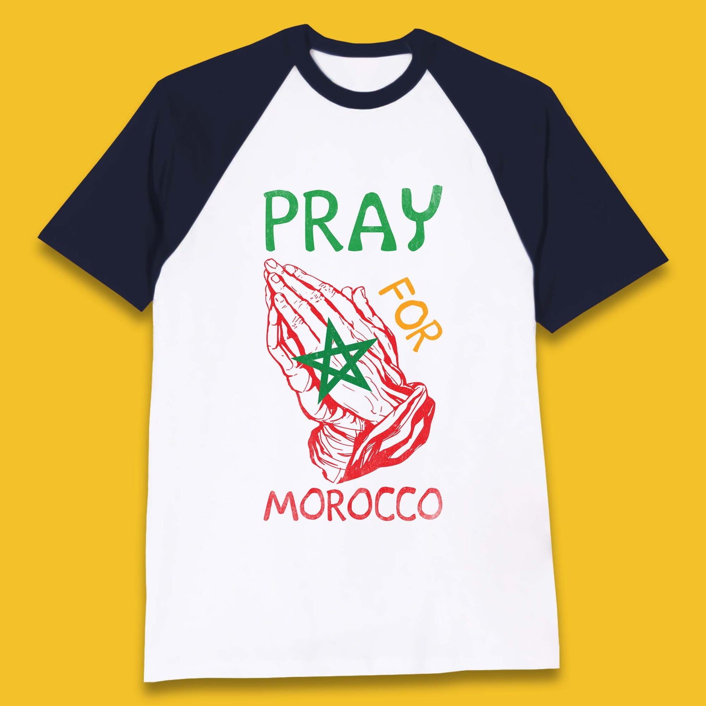 Pray For Morocco Stand With Morocco Support Morocco Stay Strong Morocco Earthquake Baseball T Shirt