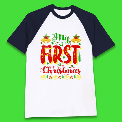 my first christmas baseball t shirt