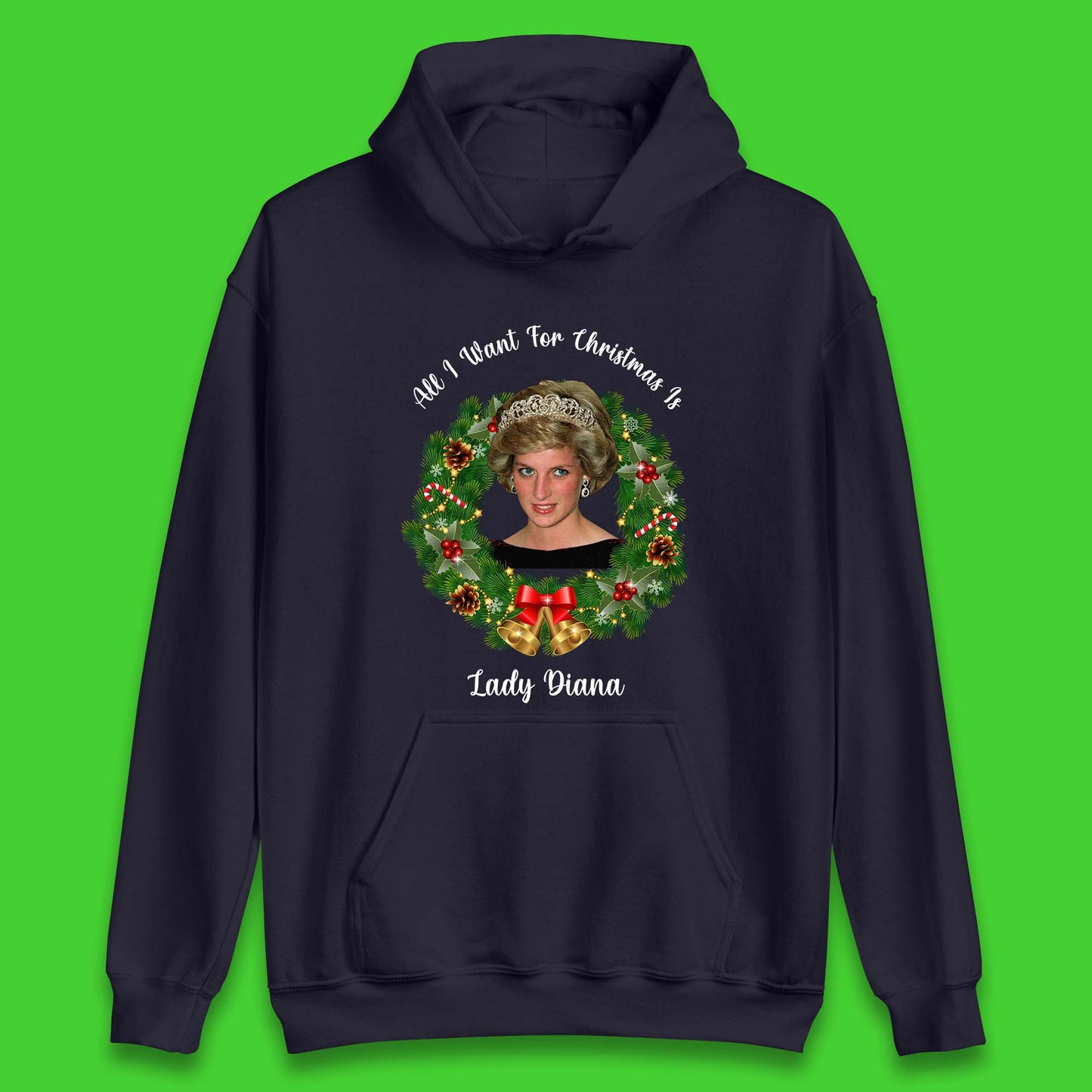 Lady Diana Christmas Unisex Hoodie