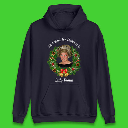 Lady Diana Christmas Unisex Hoodie