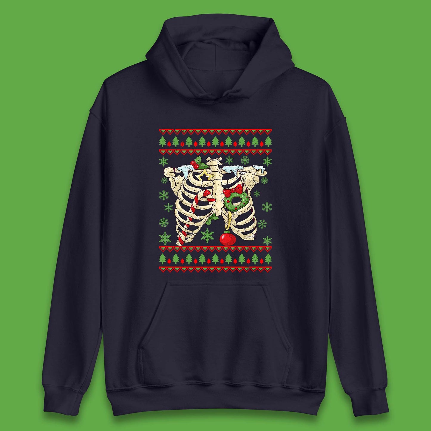 Christmas Ribs Skeleton Unisex Hoodie