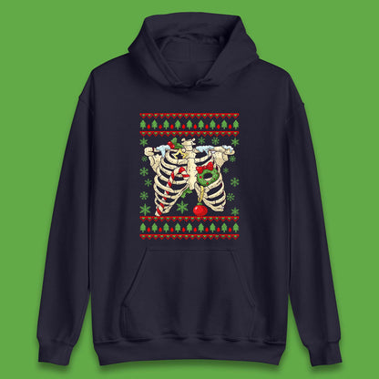 Christmas Ribs Skeleton Unisex Hoodie