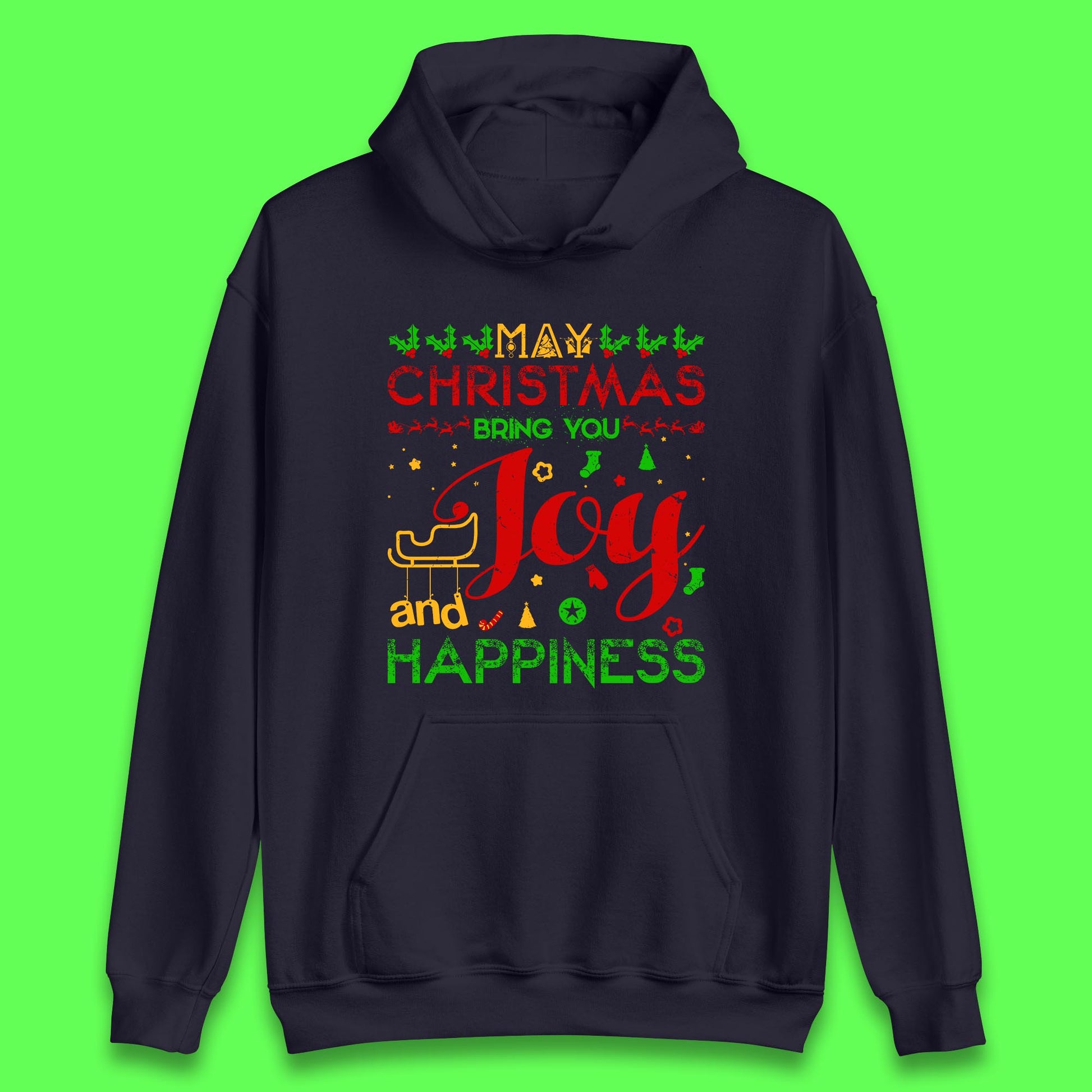 may christmas bring you joy and happiness hoodie