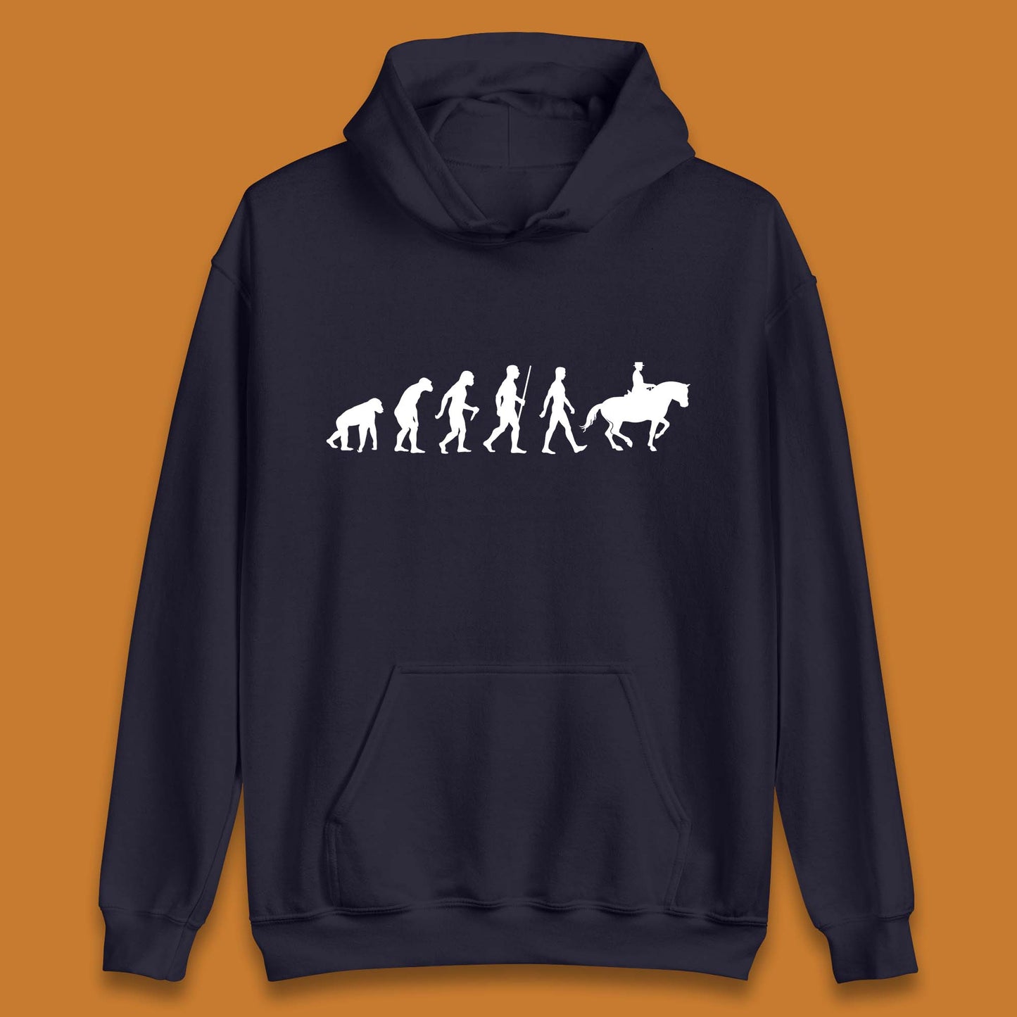 Horse Riding Evolution Equestrian Horse Racing Jockey Unisex Hoodie