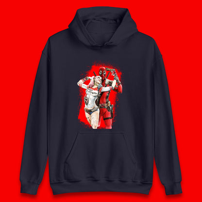 Hot DC Anime Suicide Squad Harley Quinn Deadpool Fanfiction Poster Funny Superheroes DC Comics Deadpool E Quinn Unisex Hoodie