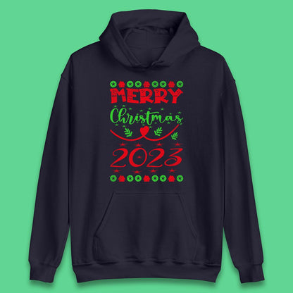 Merry Christmas 2023 Winter Holiday Xmas Festive Celebration Unisex Hoodie