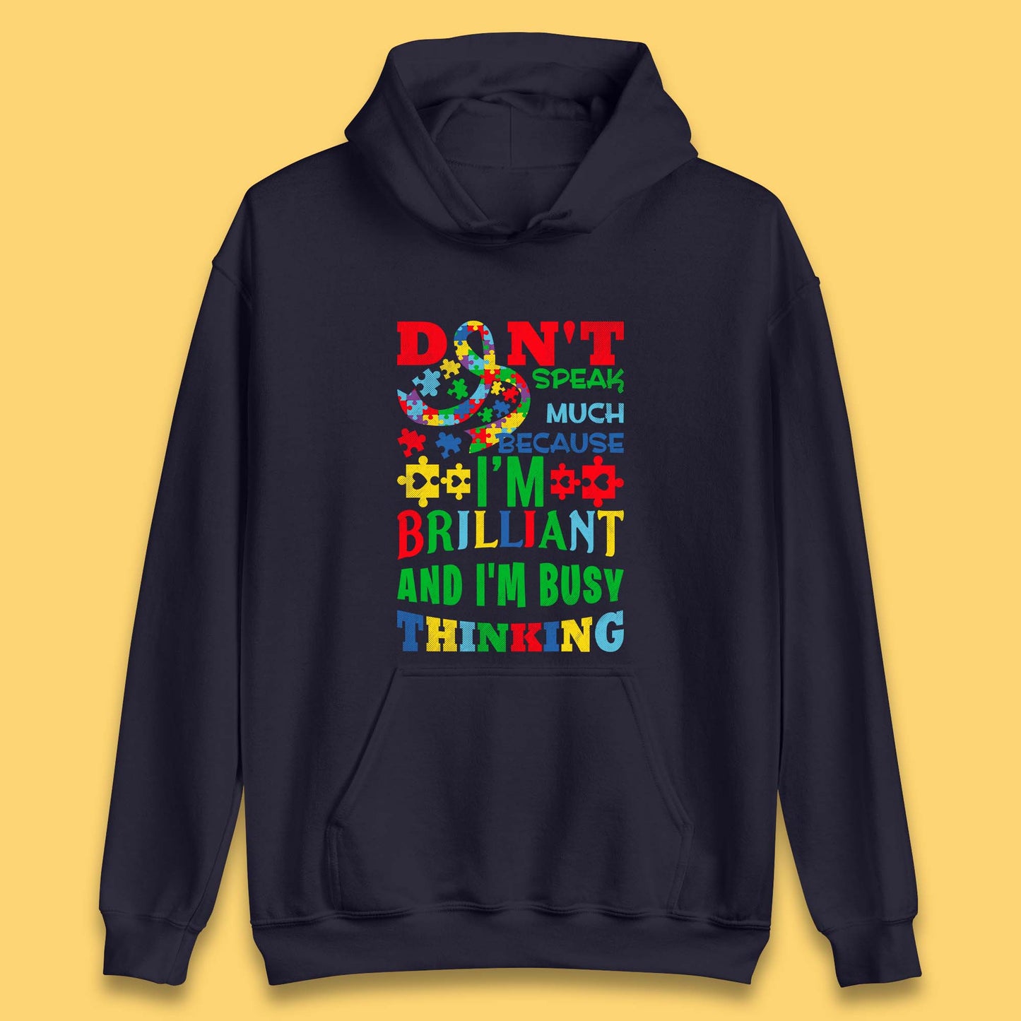 Autism Busy Thinking Unisex Hoodie