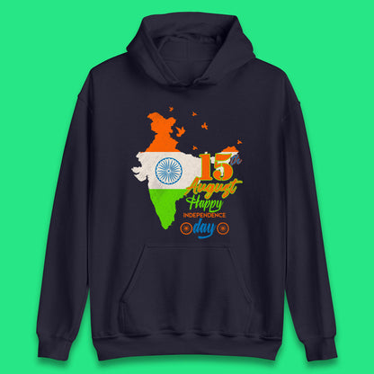Patriotic Indian Map Flag Unisex Hoodie