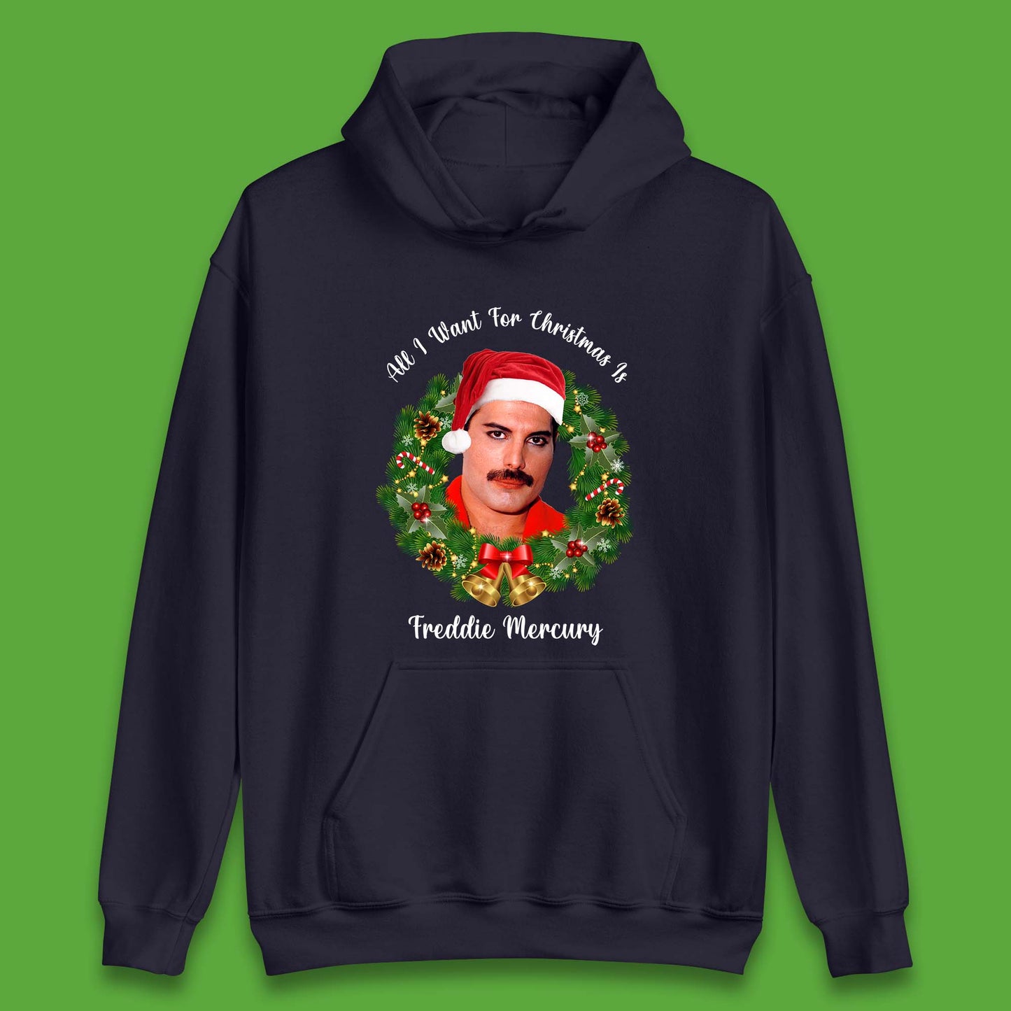 Freddie Mercury Christmas Unisex Hoodie