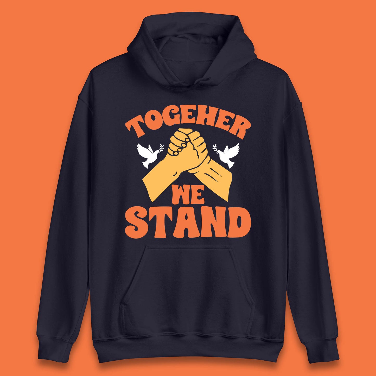 Together We Stand Handshake All Lives Matter Equality Social Justice Unisex Hoodie