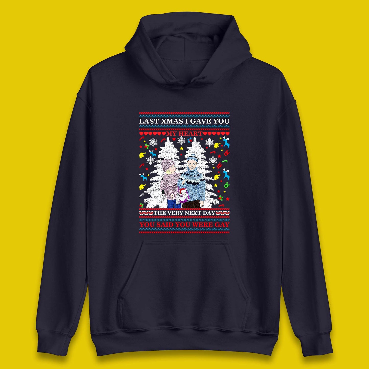 gay christmas hoodie