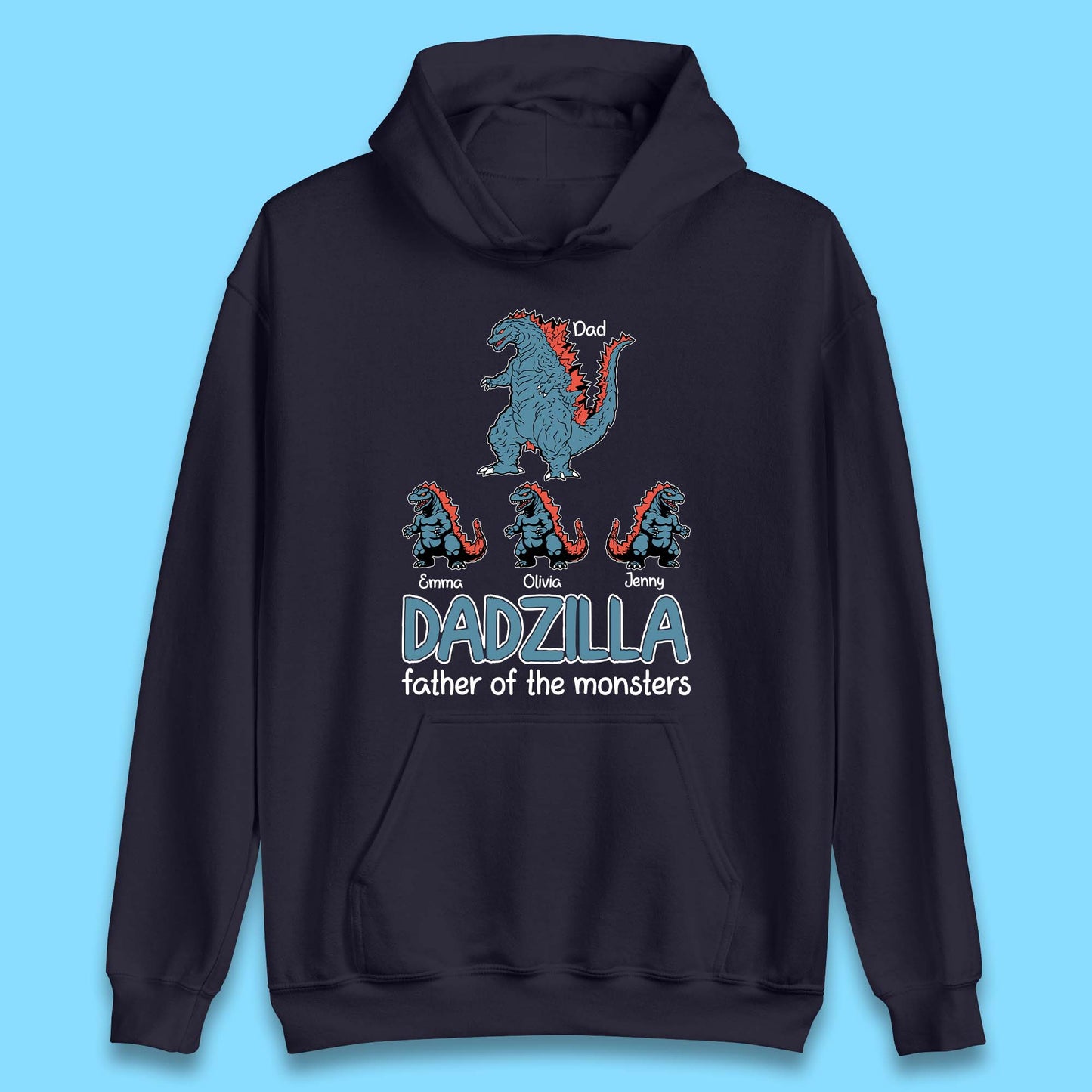 Personalised Dadzilla Unisex Hoodie