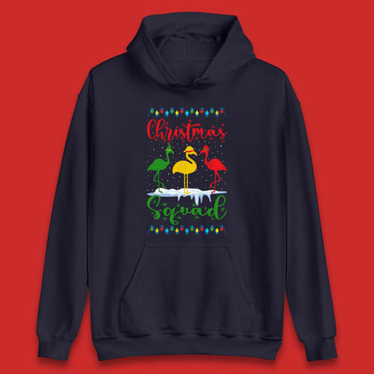 flamingos christmas hoodie