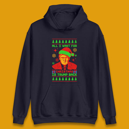 Trump Back Christmas Unisex Hoodie