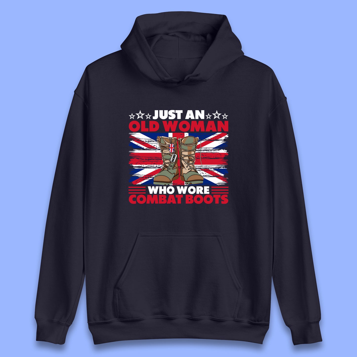 Personalised Just An Old Woman Unisex Hoodie