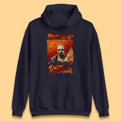 Friday The 13th Happy Halloween Jason Voorhees Halloween Horror Movie Character Unisex Hoodie