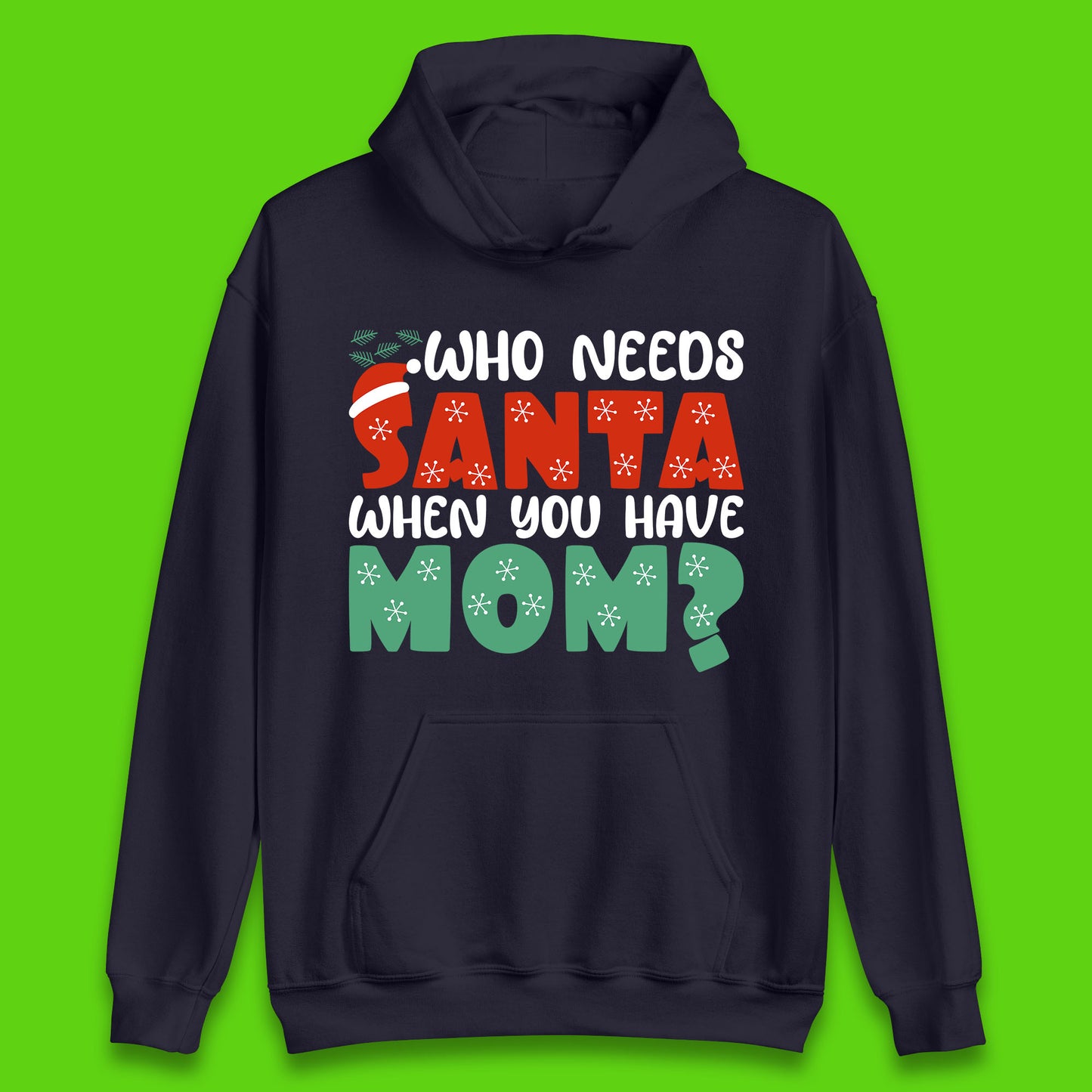 santa mom christmas hoodie