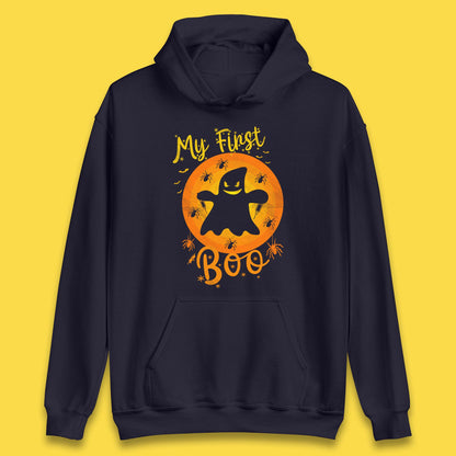 My First Boo Halloween Funny Boo Ghost Horror Scary Creepy Season Unisex Hoodie