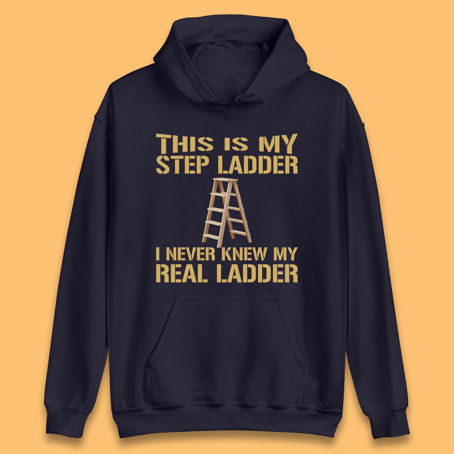 This Is My Step Ladder I Never Knew My Real Ladder Funny Joke Humour Unisex Hoodie