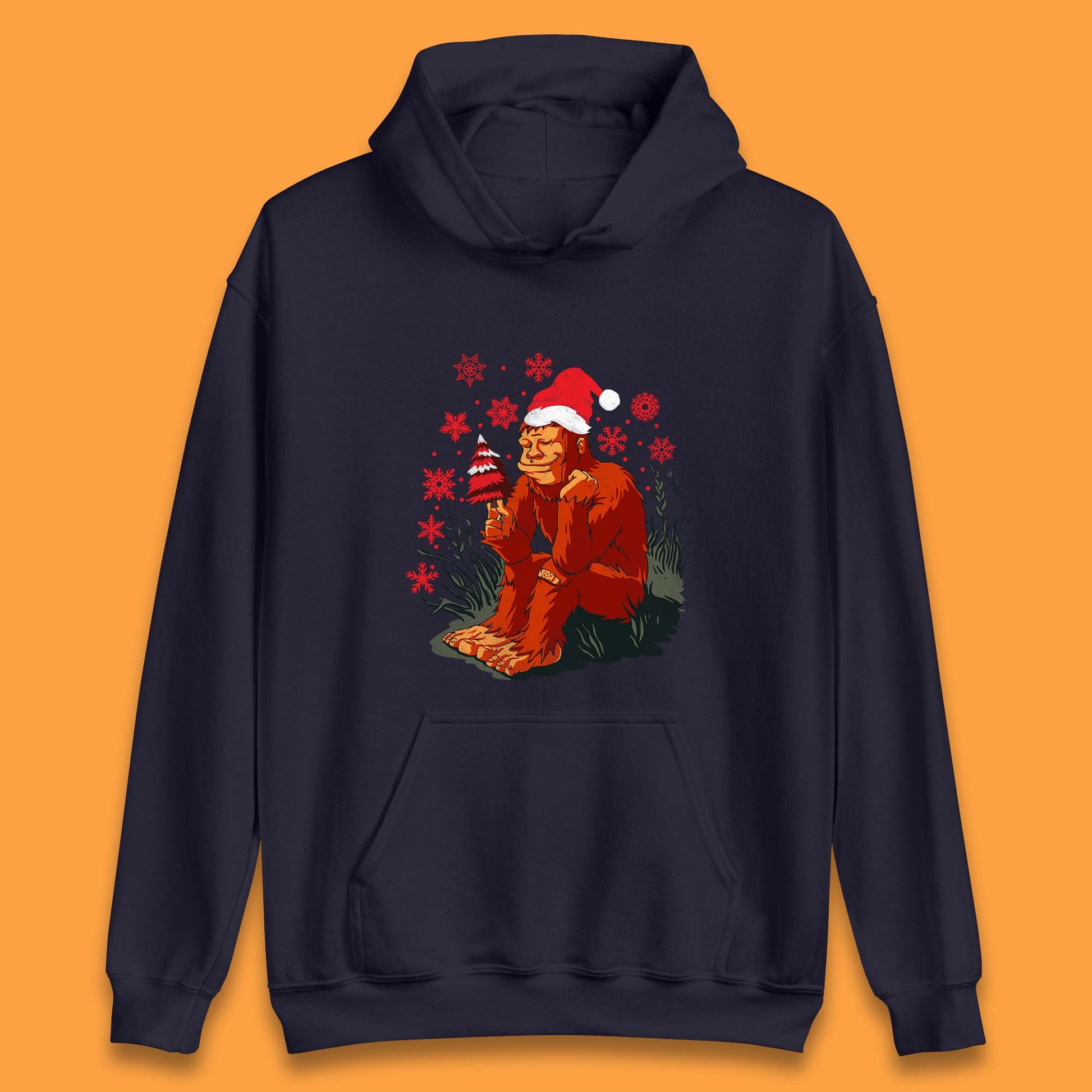 christmas bigfoot hoodie