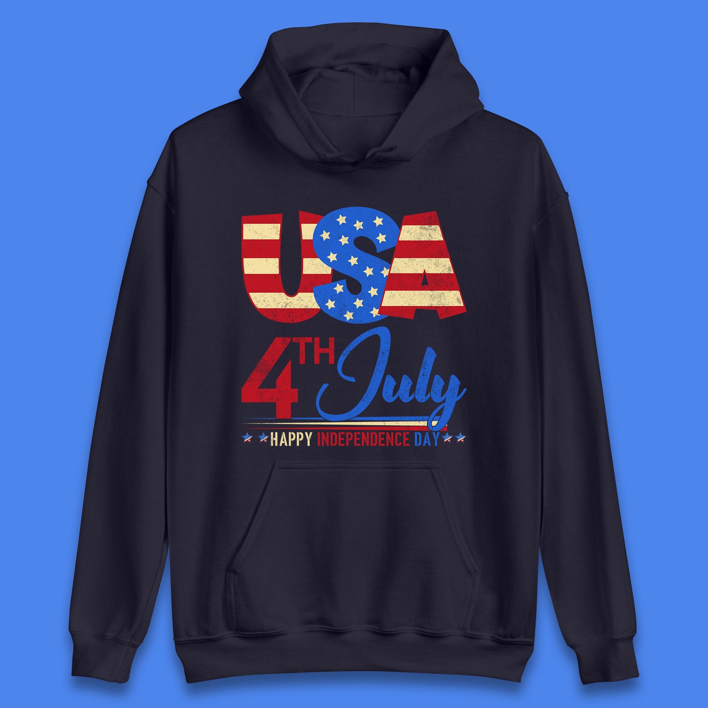 USA 4th July Happy Independence Day Celebration Patriotic Unisex Hoodie