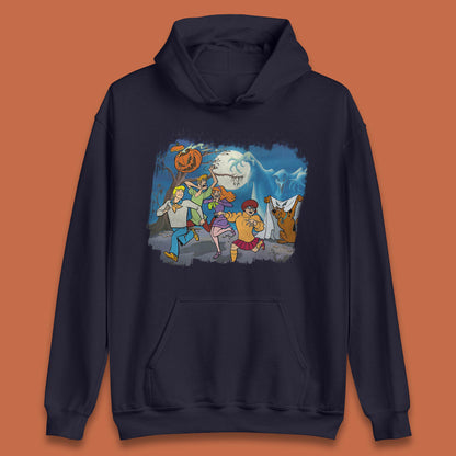 Scooby Doo & Gang Halloween Horror Scary Ghost Haunted Scary Night Unisex Hoodie