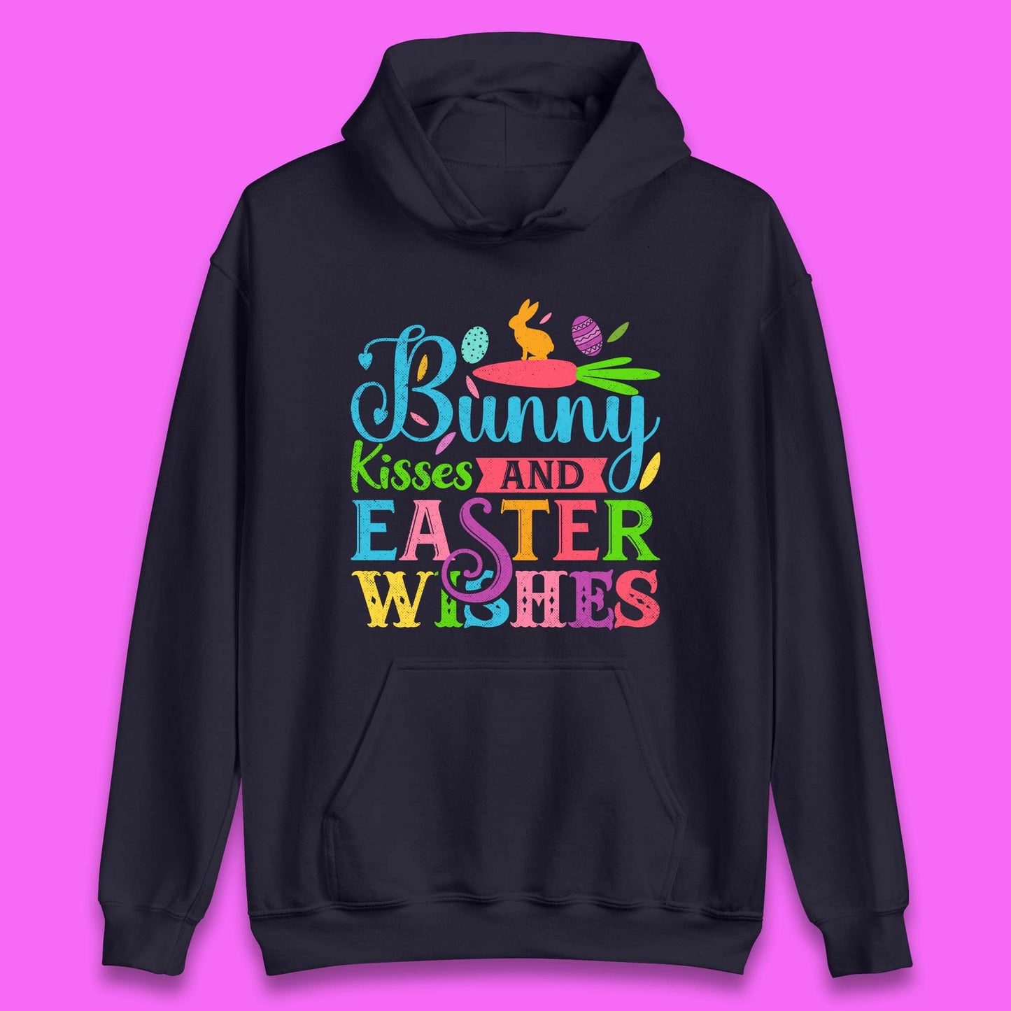 Bunny Kisses And Easter Wishes Unisex Hoodie