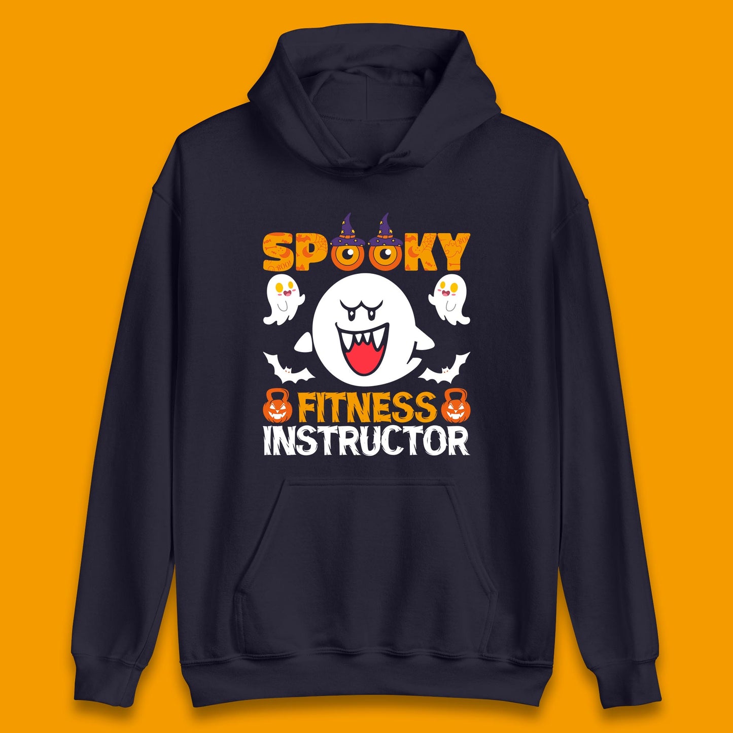 Halloween Spooky Fitness Instructor Super Mario Boo Halloween Costume Unisex Hoodie
