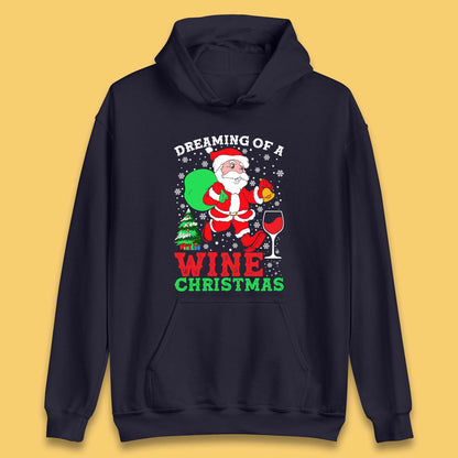 Dreaming Of A Wine Christmas Unisex Hoodie