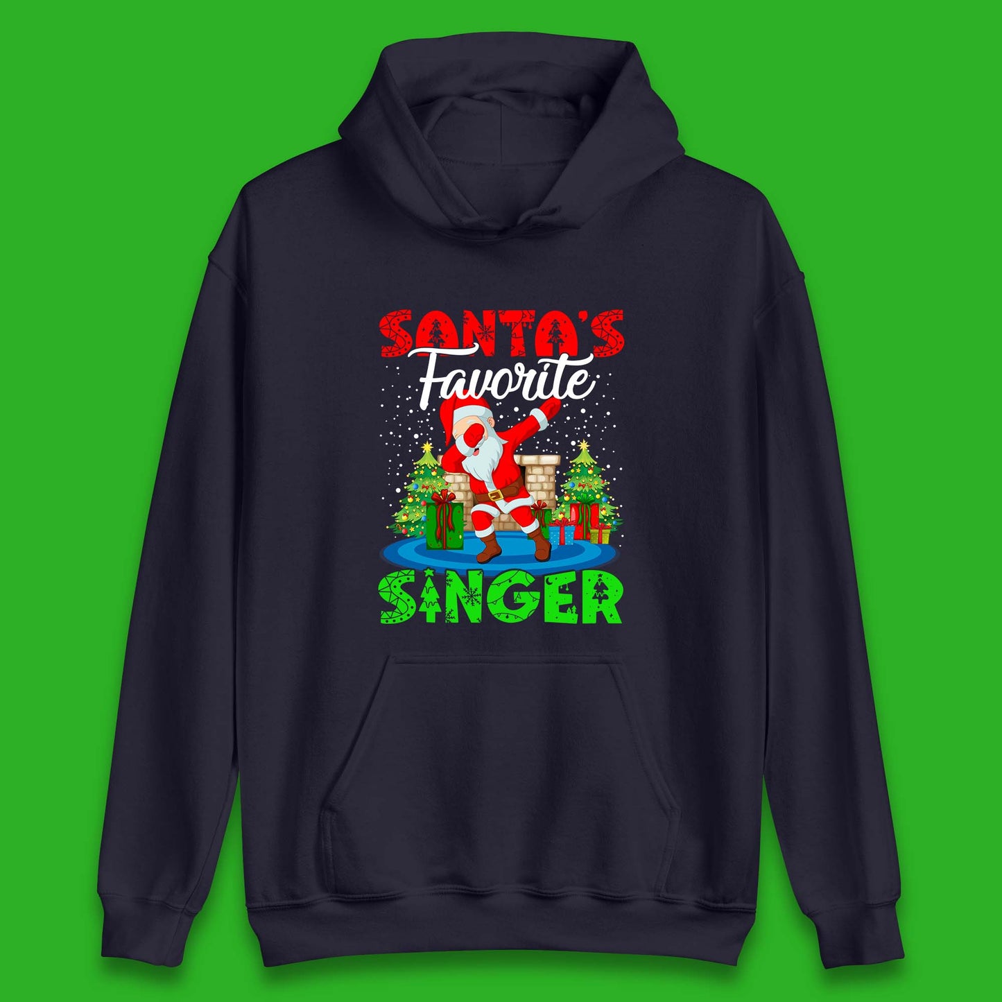 christmas dabbing santa hoodie