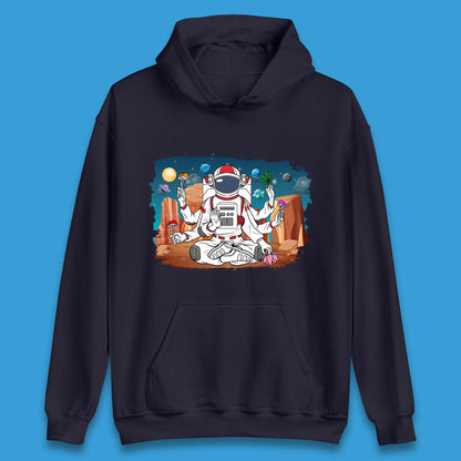 Meditating Astronaut Yoga Unisex Hoodie