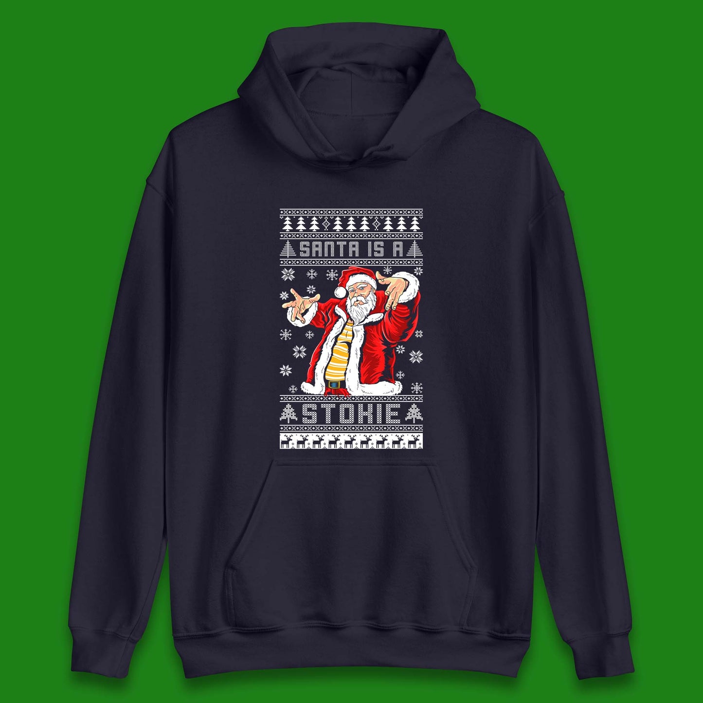 Santa is A Stokie Christmas Unisex Hoodie