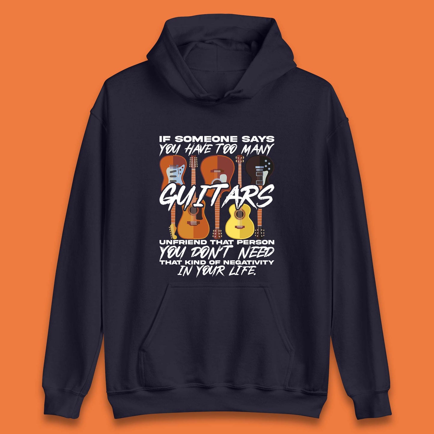 Too Many Guitars Unisex Hoodie