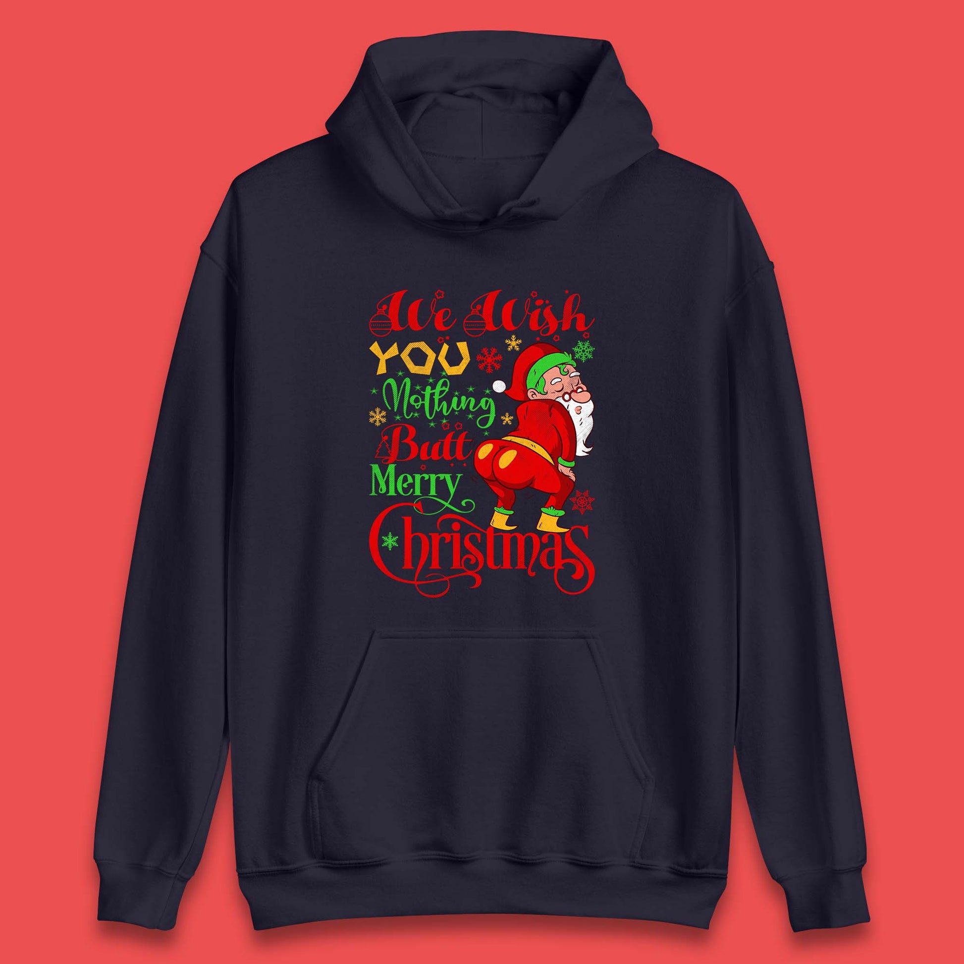 naughty santa christmas hoodie