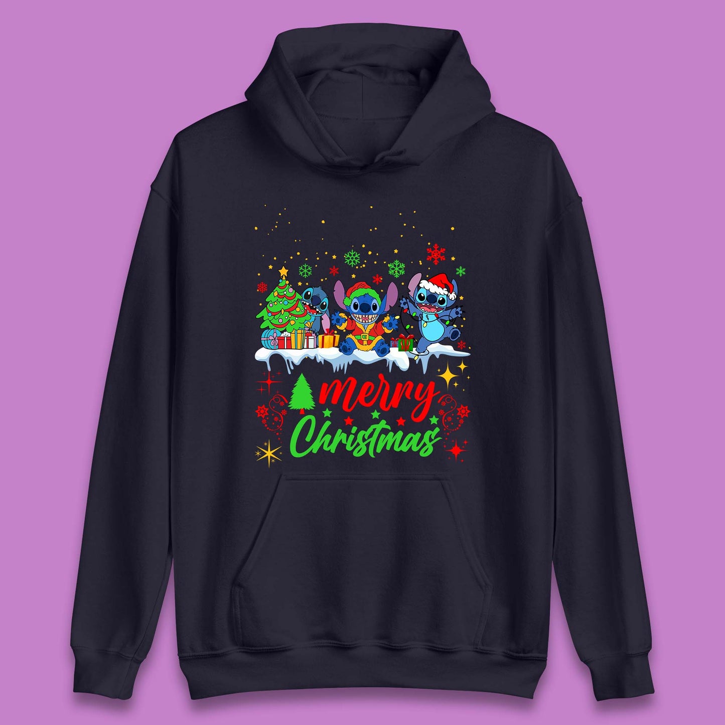 Stitch Squad Christmas Unisex Hoodie