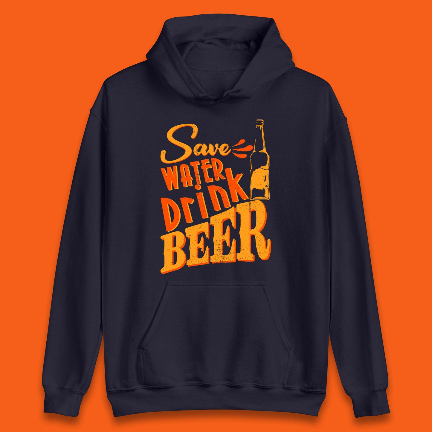 Save Water Drink Beer Halloween Horror Scary Beer Drinking Party Unisex Hoodie