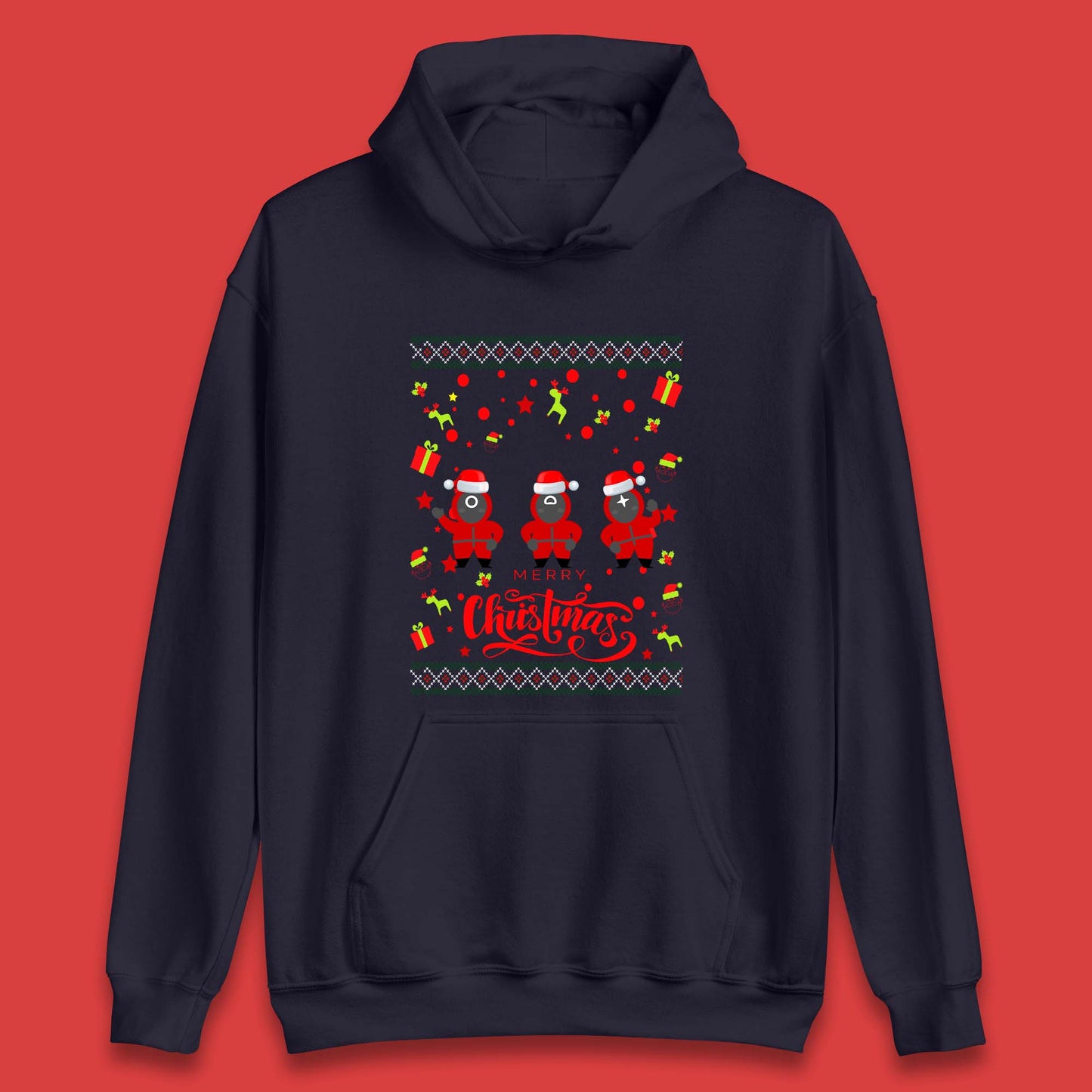 Squid Game Guards Christmas Unisex Hoodie
