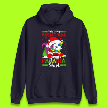 christmas unicorn santa costume hoodie