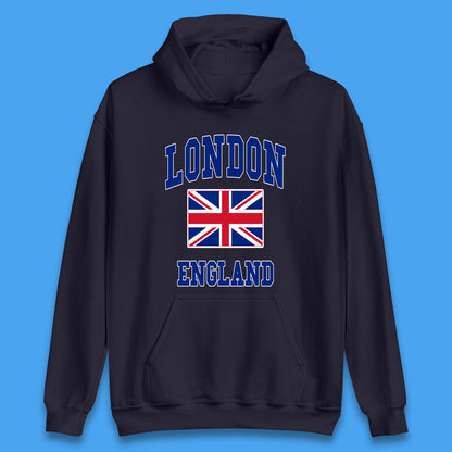 London England Flag Great Britain United Kingdom Uk Union Jack Souvenir British Flag Unisex Hoodie