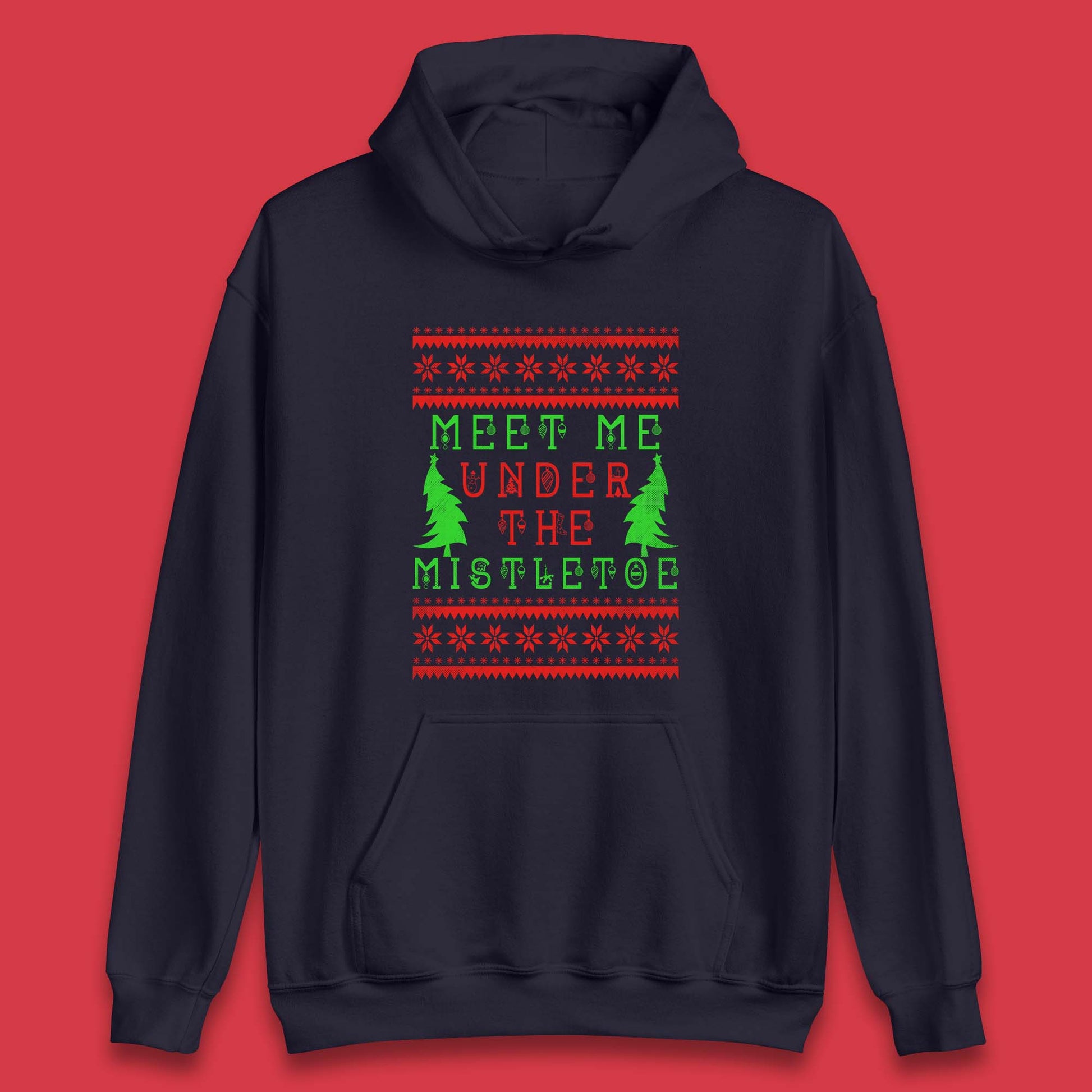 mistletoe christmas hoodie