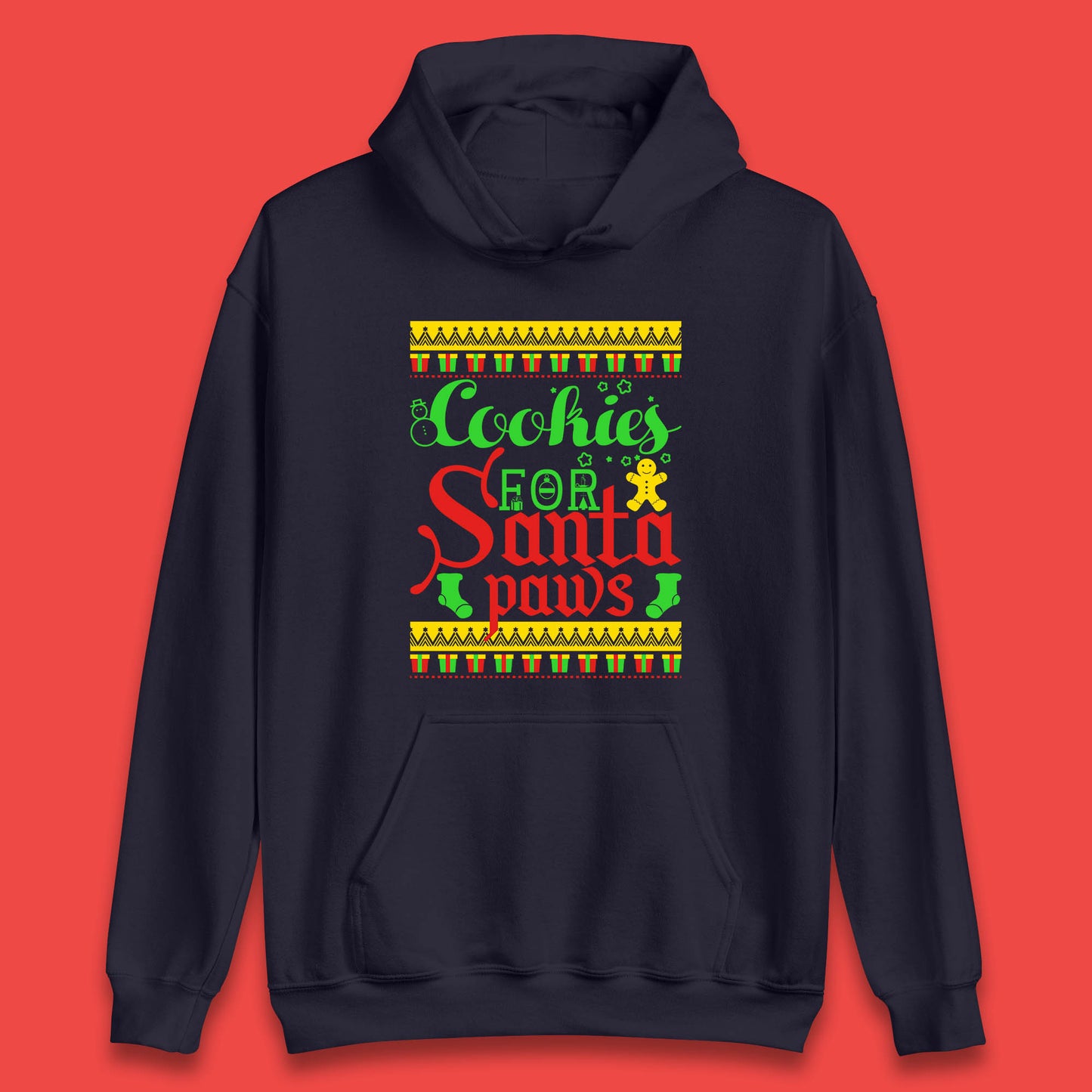 christmas cookies for santa paws hoodie