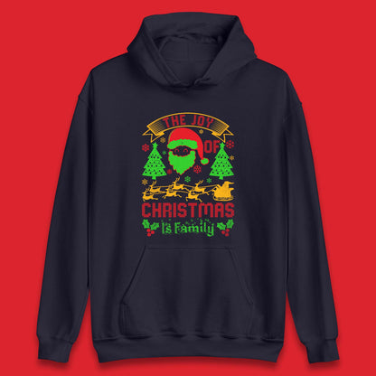 the joy of christmas is family hoodie