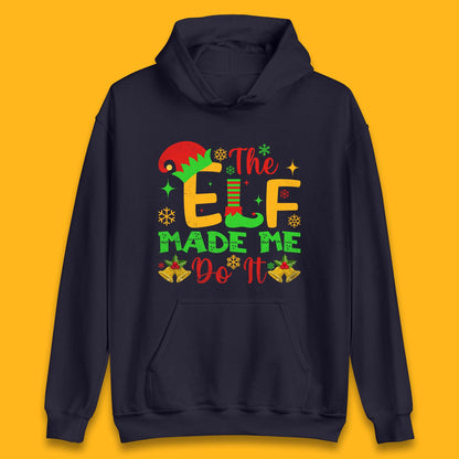 the elf made me do it christmas hoodie