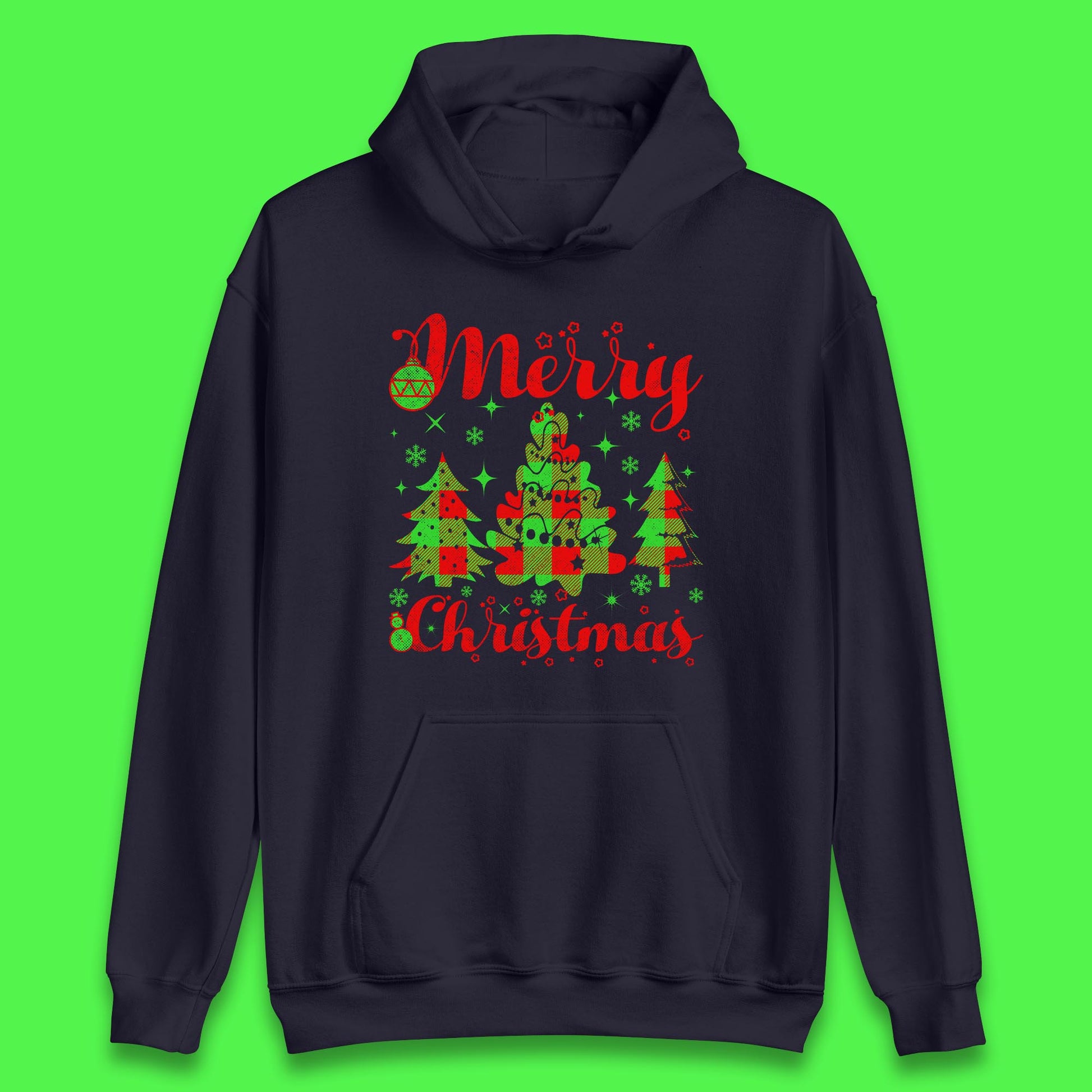 merry christmas trees hoodie