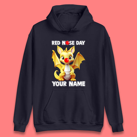 Personalised Dragon Red Nose Day Unisex Hoodie