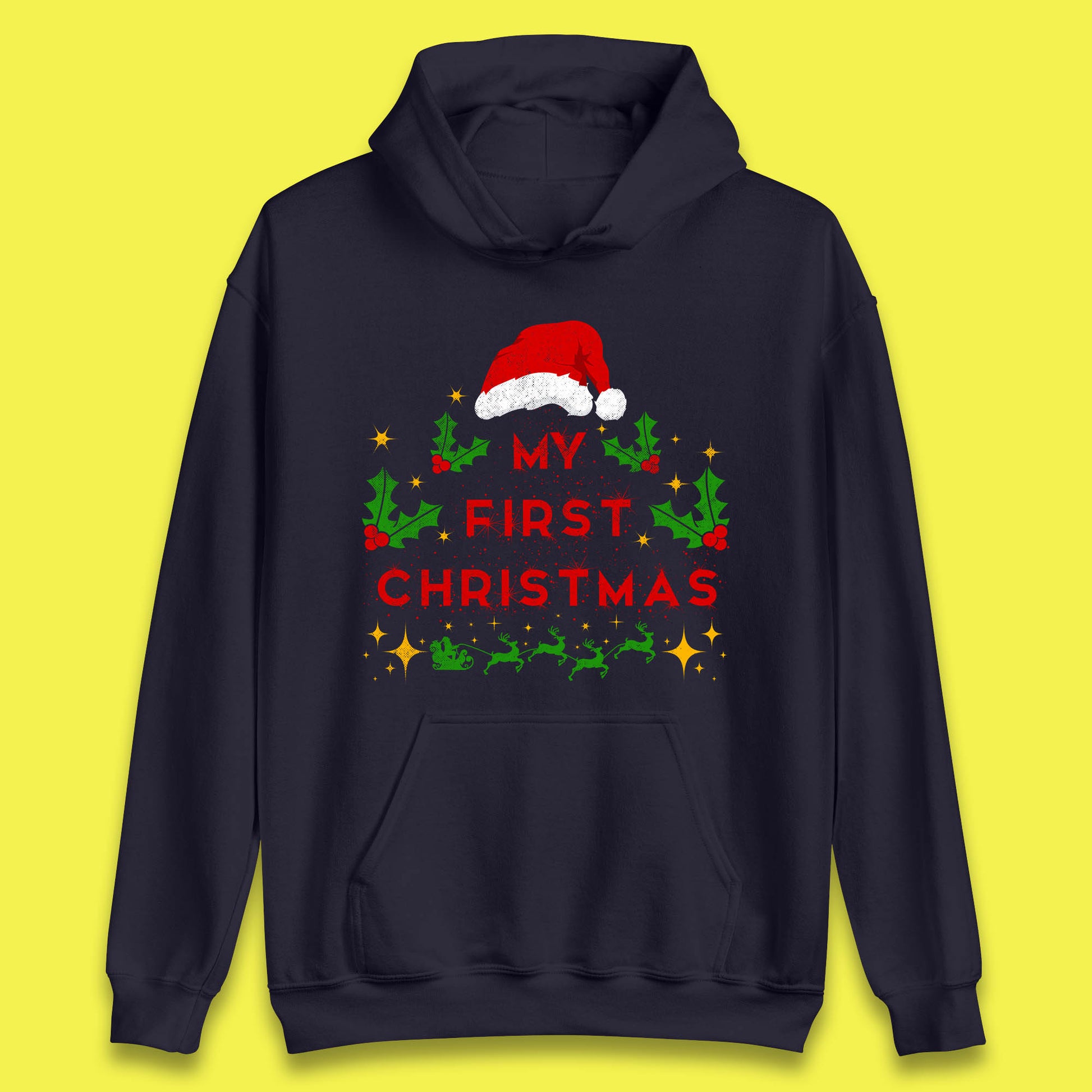 my first christmas winter hoodie